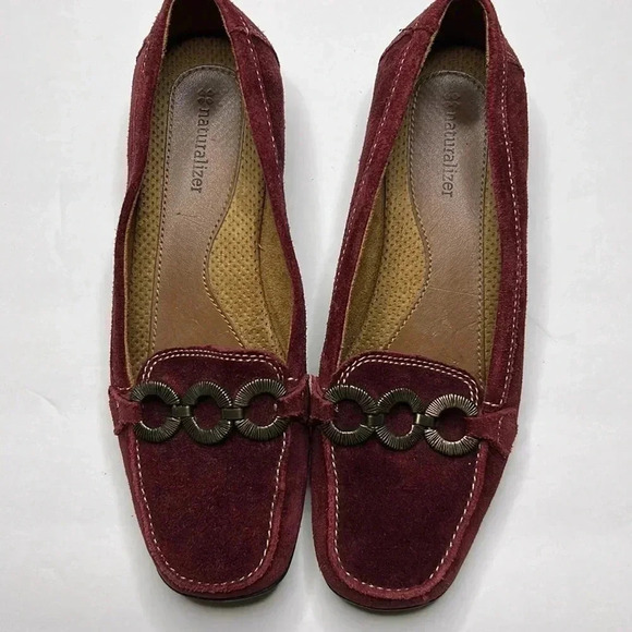 Naturalizer leather suede loafers size 7 - Picture 2 of 4